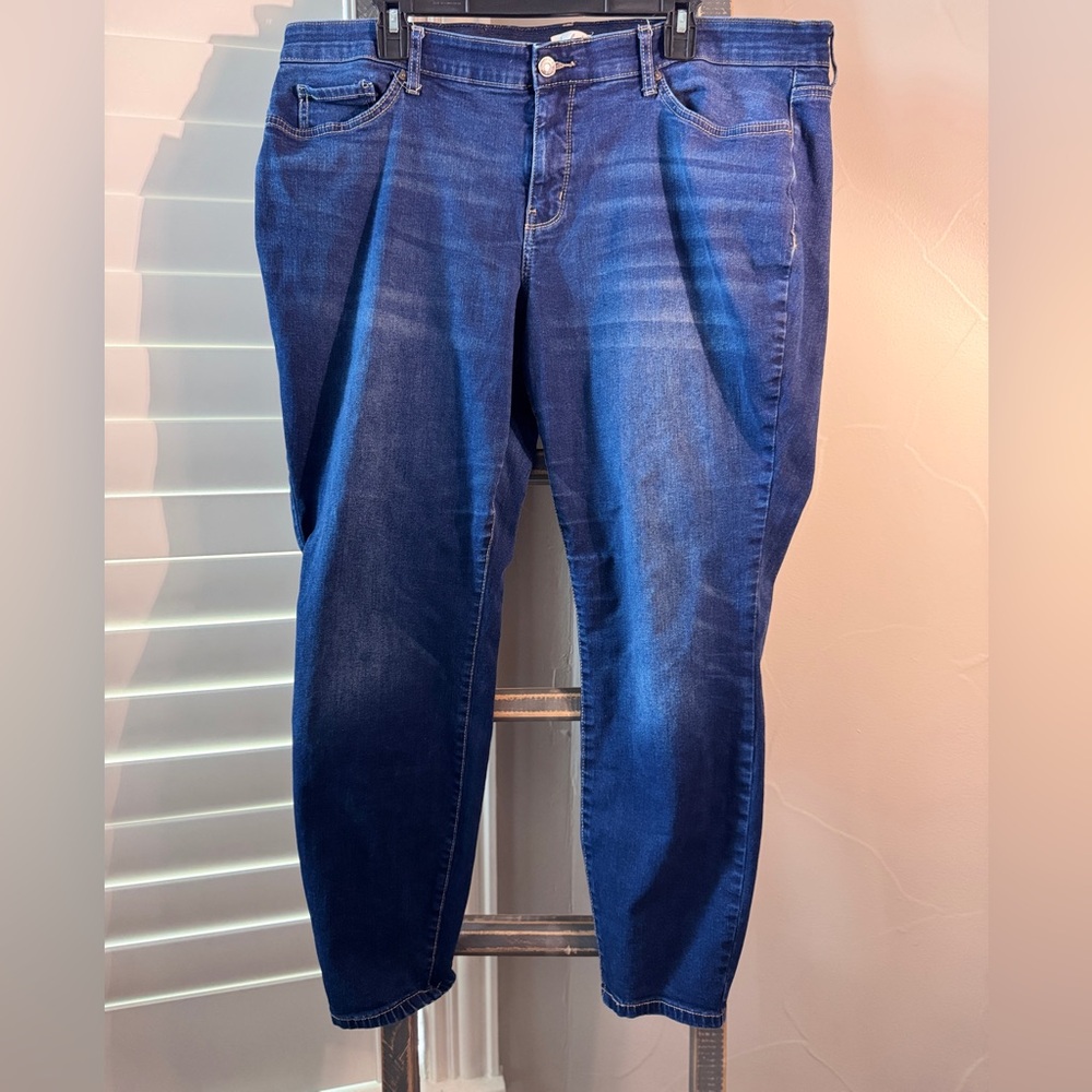 Wonderly Deep Blue High-rise Skinny Jeans 18W